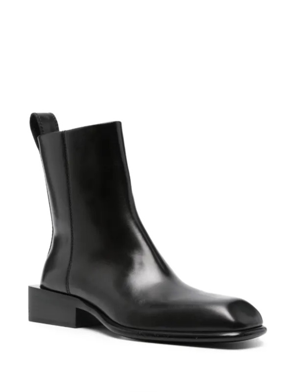 Alexander Wang Black Leather Women's Ankle Boots - Picture 2 of 12